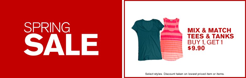 Express - Spring Deals - Women's Tees