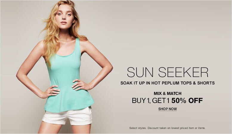 Sun Seeker | Soak It Up In Hot Peplum Tops & Shorts