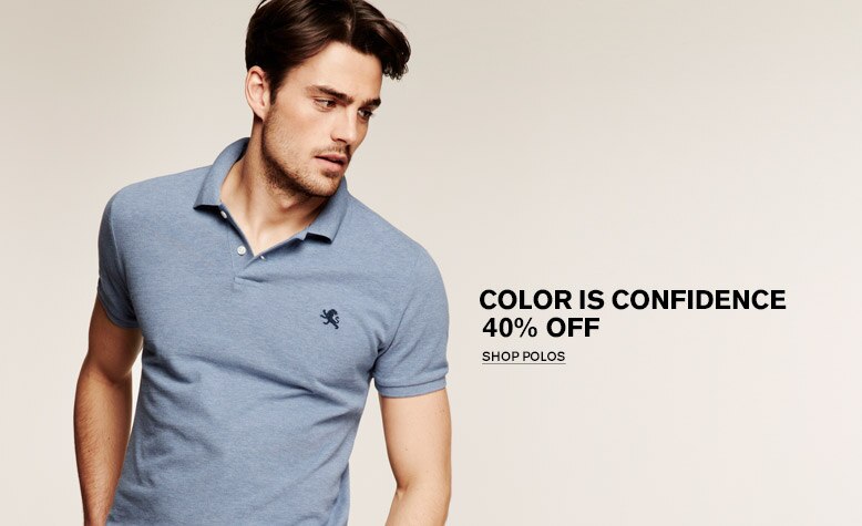 Color is Confidence | 40% Off Polos | Shop Now
