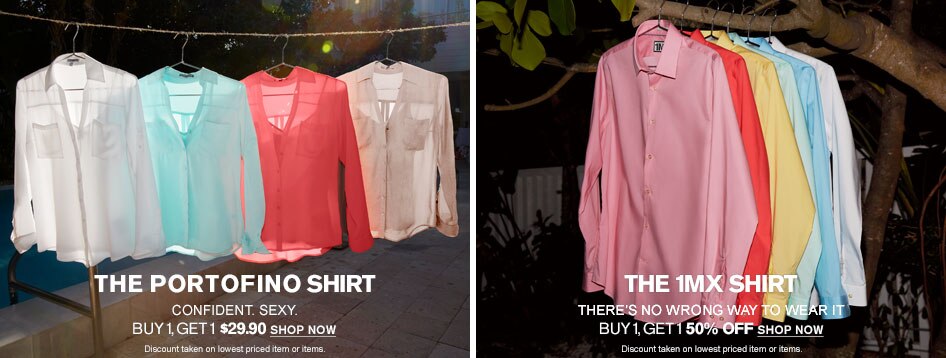 There is no wrong way to wear these confident, sexy shirts