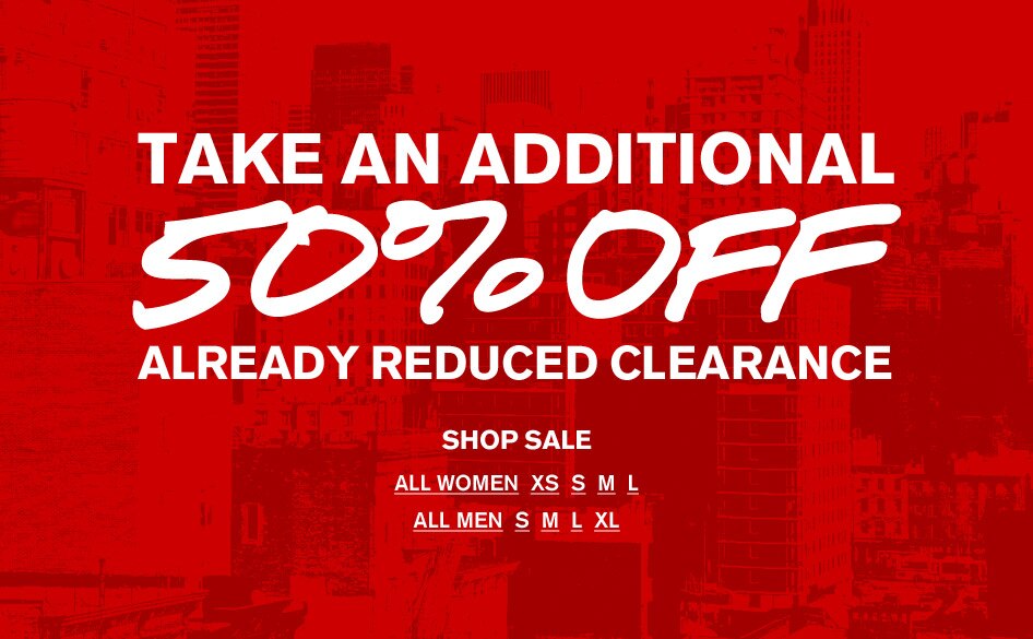 Additional 50% Off Clearance