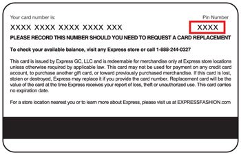 For Consumer Protection Express Giftcards Without A Pin Number Cannot Be Online Please Visit Your Local Redemption Of