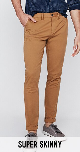 super skinny chino pants men's