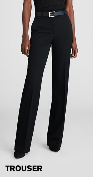 womens black trouser pants