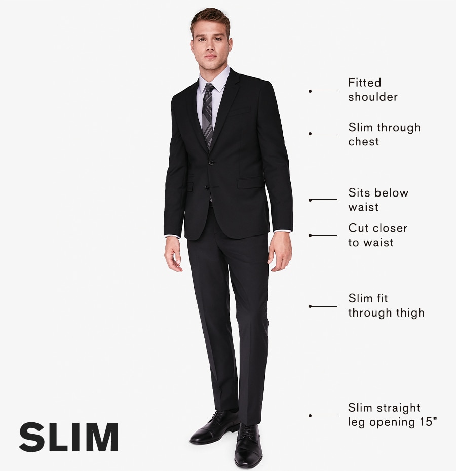 fitted slim fit