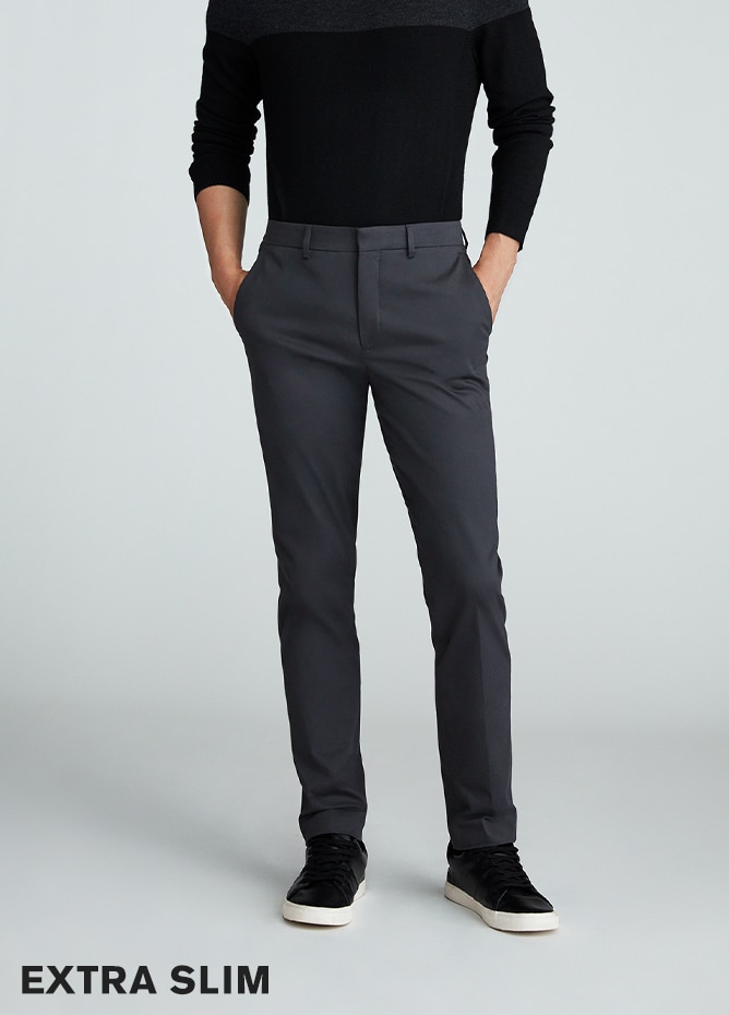 light grey skinny dress pants