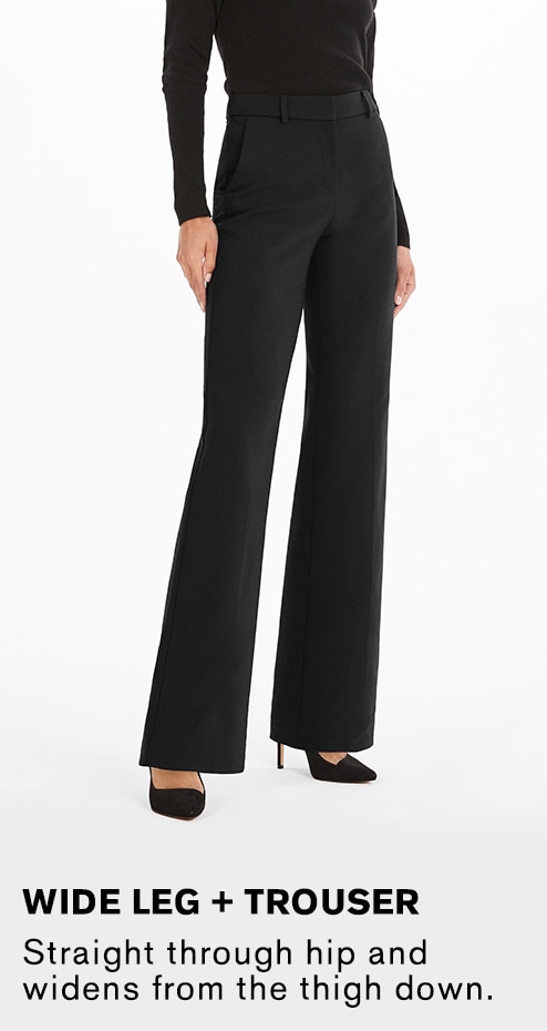 wide leg professional pants