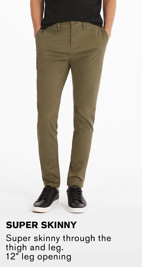 super skinny khaki pants mens