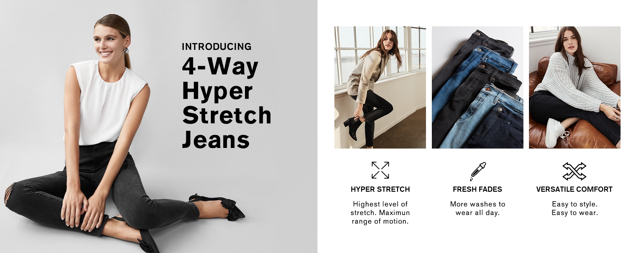 hyper stretch skinny jeans