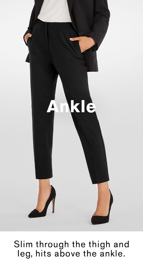black dress pants skinny leg