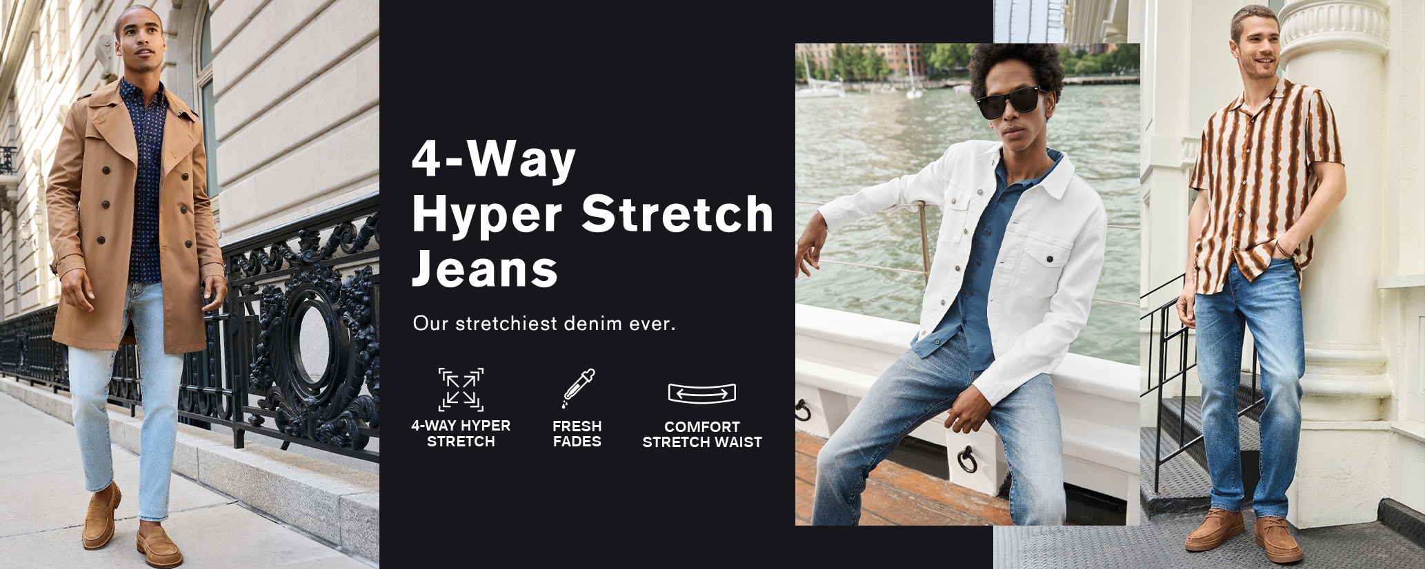 Men's 4-Way Hyper Stretch Jeans - Express