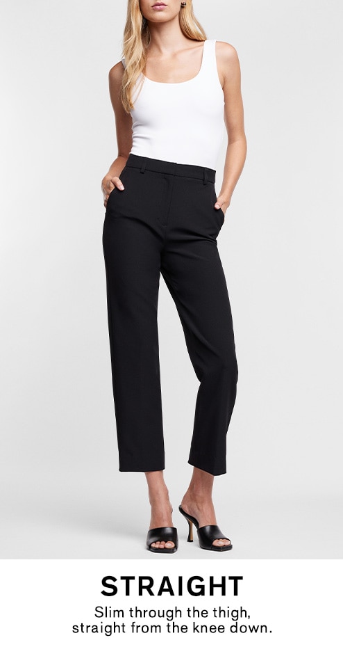 black skinny trousers womens