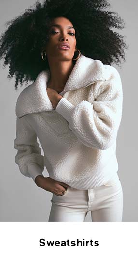 Woman best sale in sweatshirt