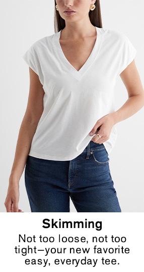 Women s Basic Tees Tanks Express