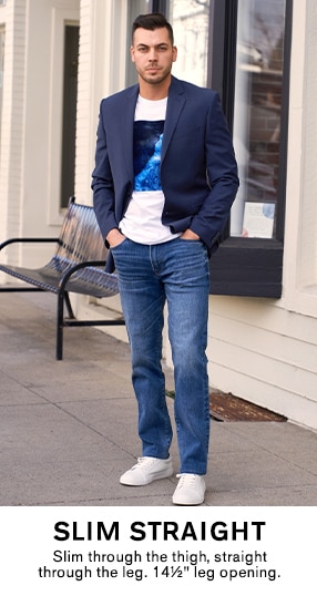 Men's Relaxed Slim Jeans - Express