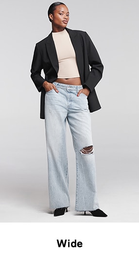 Wide jeans womens online