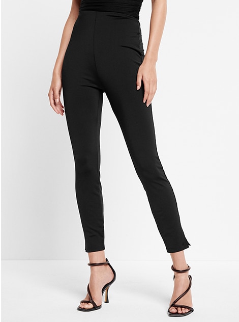 white christmas dresses Slim-Fit Dress Pants for Tall Women in Black 16 / Tall / Black