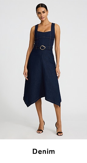 sachin and babi light blue dress The Summer Edit Ruched Front Cutout Bodycon Midi Dress with side slit – Own  Your Drama main image 1