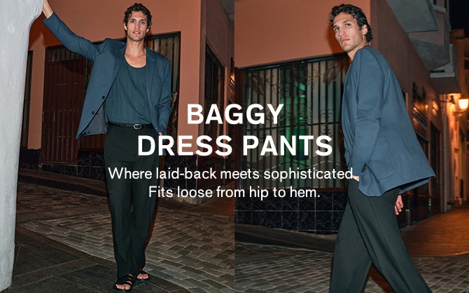 baggy dress pants men Celeste Knit Bubble Dress – Aleeza Paris main image 1