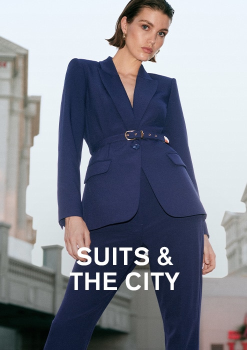 Classic Blue Wool-blend Washable Modern Tech Suit Jacket | Express
